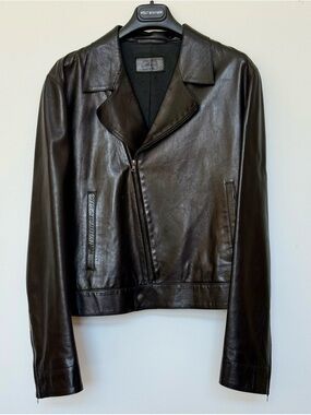 Prada
LAMBSKIN LEATHER BIKER JACKET EU 50